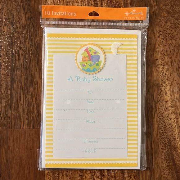 Hallmark | Party Supplies | 4 Baby Shower Invites | Poshmark